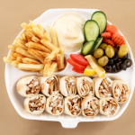 صحن شاورما عربي