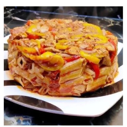 طاجن مكرونة بالدجاج