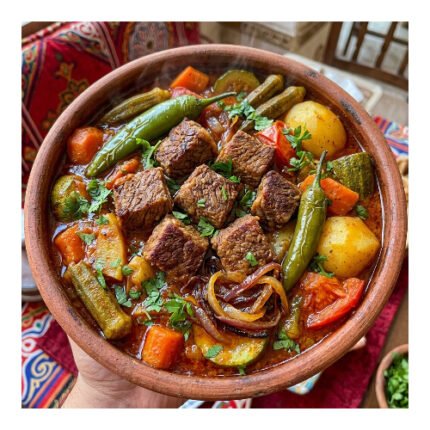 طاجن خضار باللحمة